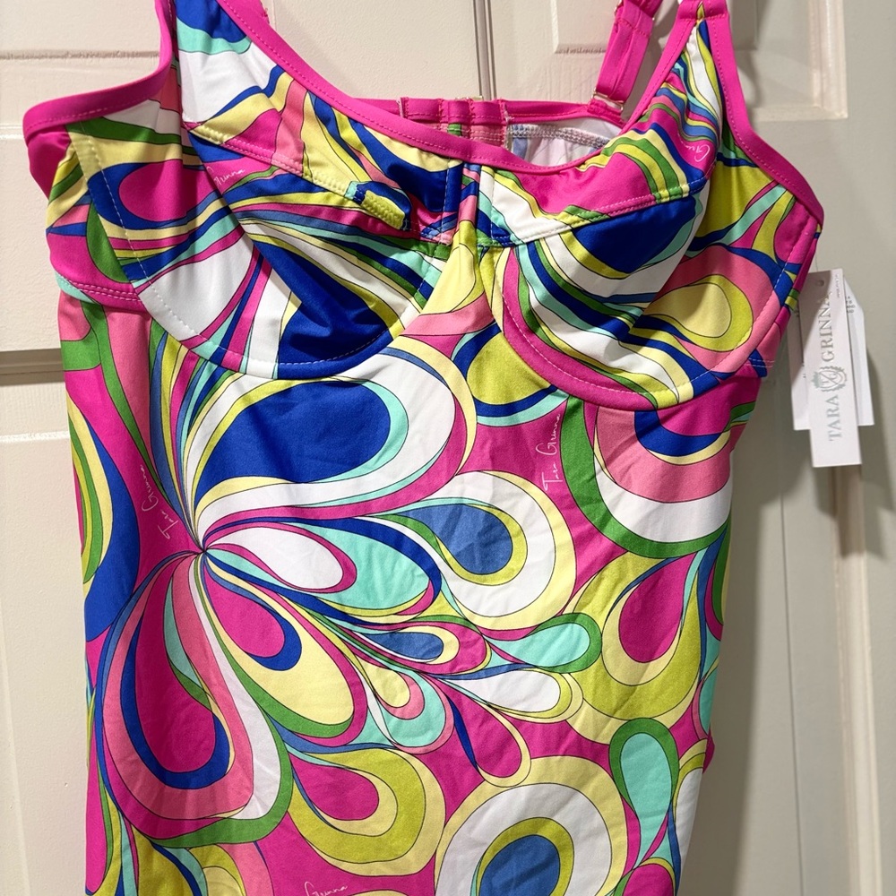 Tara Grinna beautiful swim suit Candy Pink. NWT